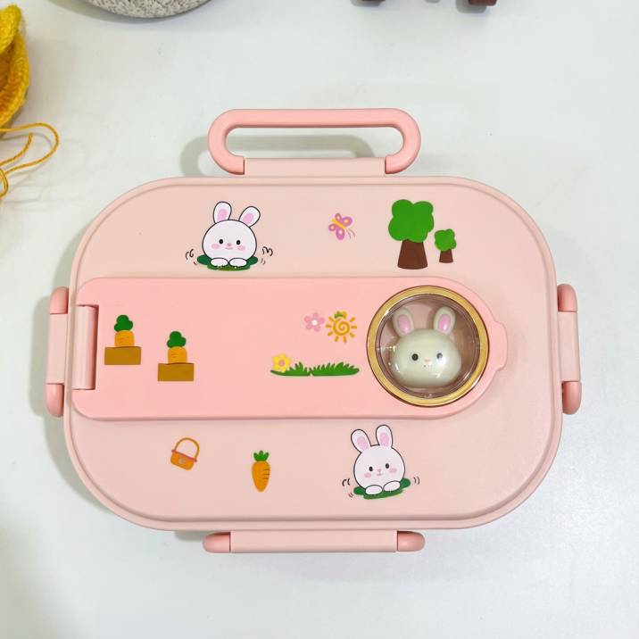 BunnyBite Kids Lunch Box with Stainless Steel Compartments