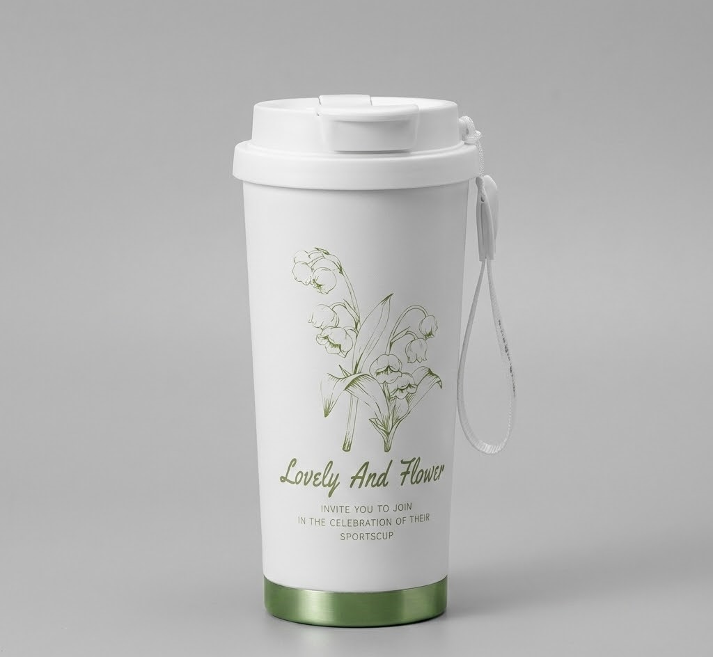 Hot and Cold Coffee Tumbler 500 ML with Lid and Strap