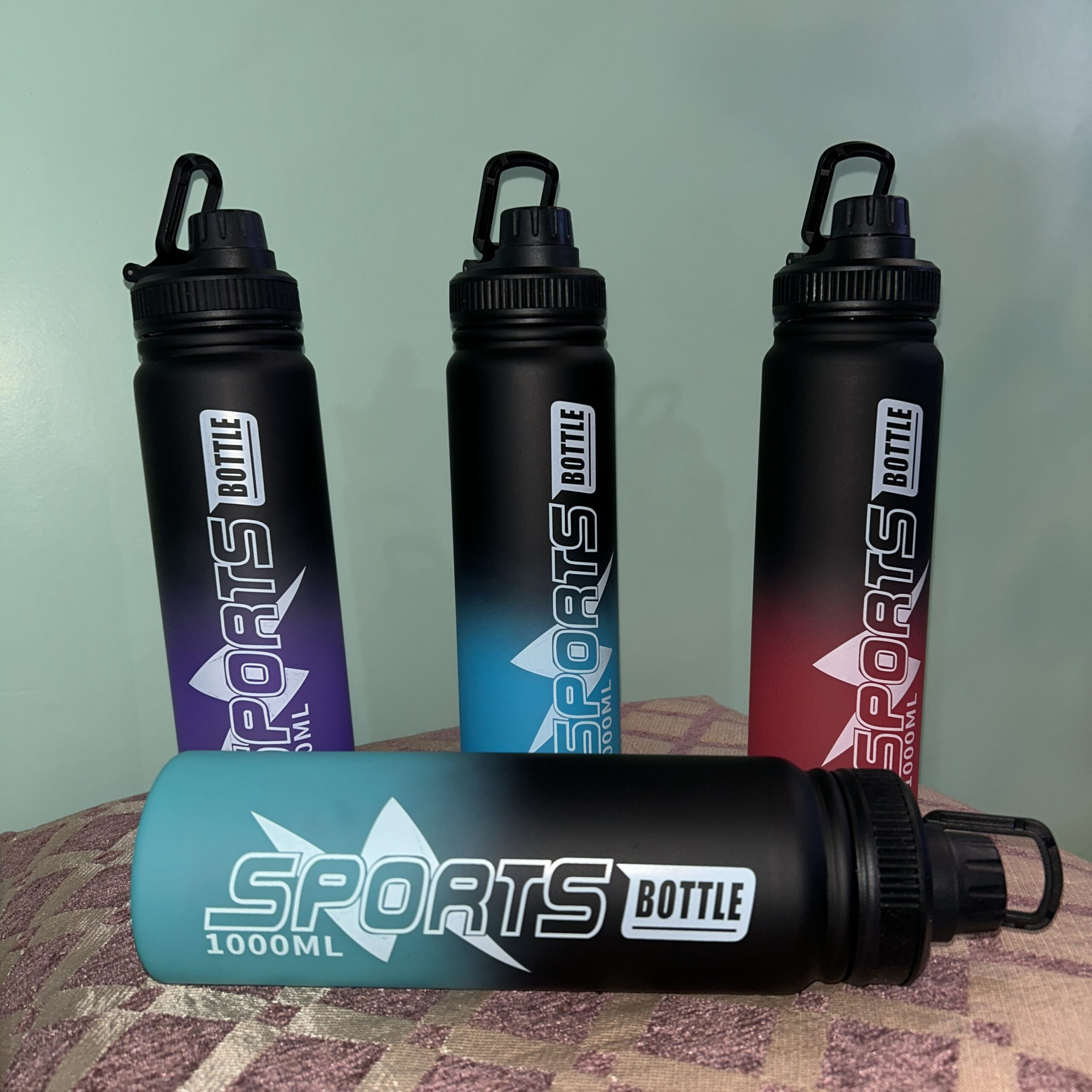 Sports Water Bottle 1 Litre BPA Free Leak Proof Bottle